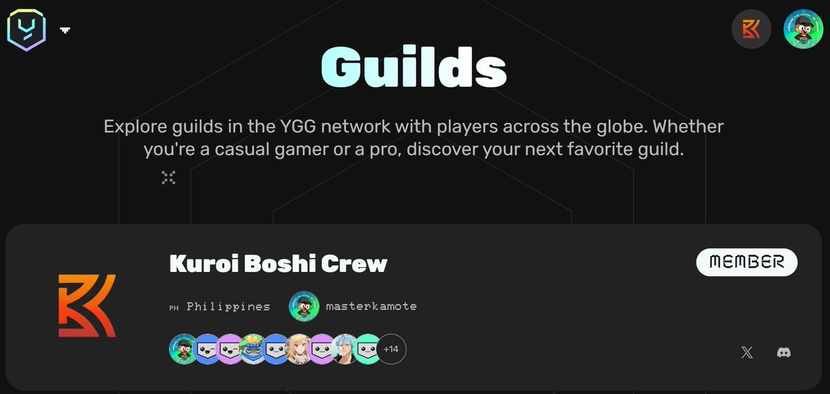 We are finally onboarded on-chain Guild! 
Don't expect too much to KBC but one thing I am sure of: KAMMUNITY is here to SHARE opportunities thru web3 gaming

TIME TO ONBOARD MORE TO PAY IT FORWARD
Join us here discord.gg/enfVJBTb

#YGGGAPS8 #GAPGuildQuest 
<a href="/YieldGuild/">Yield Guild Games</a>