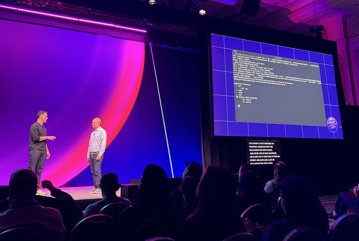 We can finally say it publicly: <a href="/poolsideai/">poolside</a> got their models running on <a href="/awscloud/">Amazon Web Services</a>’s Trainium/Inferentia thanks to <a href="/zml_ai/">ZML</a>.

No code change. Promise kept.