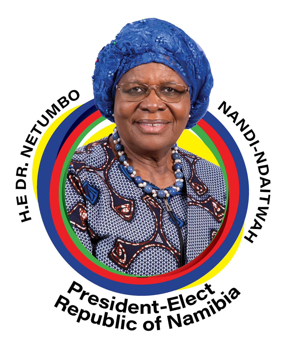 It’s official! #Namibia has elected its first female president. Netumbo Nandi-Ndaitwah is from the governing Swapo party. The electoral commission said she had won more than 57% of the votes cast. Her closest rival Panduleni Itula got 26%.