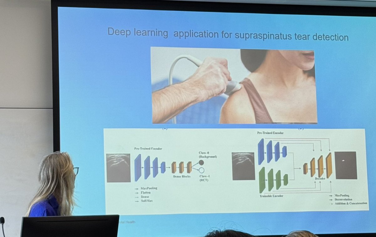 JillUltrasoundEd (@ed_ultrasound) on Twitter photo Fascinating research <a href="/SydneyMSK/">Sydney MSK</a> AGM this afternoon, with Lisa McGuire presenting her SR on AI for tendon diagnosis on ultrasound images 👏👏👏👏👏👏 Fascinating research <a href="/SydneyMSK/">Sydney MSK</a> AGM this afternoon, with Lisa McGuire presenting her SR on AI for tendon diagnosis on ultrasound images 👏👏👏👏👏👏