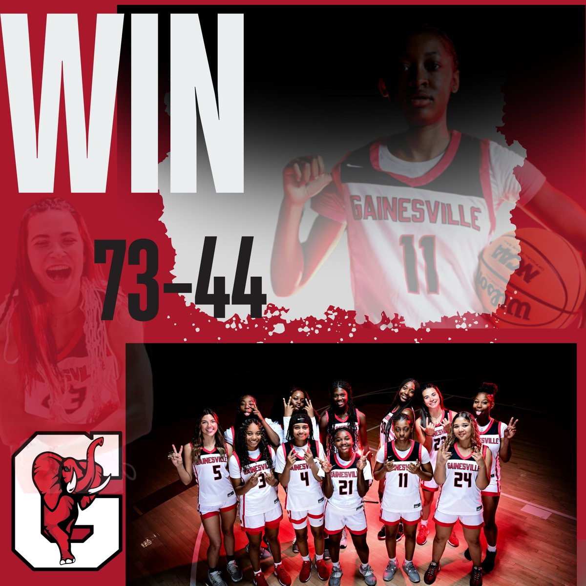 Gainesville Lady Elephant Basketball Recruiting (@gainesrecruitsb) on Twitter photo 1st Region Win. Come out and support us at home on Friday as we take on Chattahoochee <a href="/6PM/">Follow us @Shop6pm!</a> DAVIS -HILL GYM .
INSPIRE THE FUTURE HONOR THE PAST
HERD AND GO GET IT 1st Region Win. Come out and support us at home on Friday as we take on Chattahoochee <a href="/6PM/">Follow us @Shop6pm!</a> DAVIS -HILL GYM .
INSPIRE THE FUTURE HONOR THE PAST
HERD AND GO GET IT