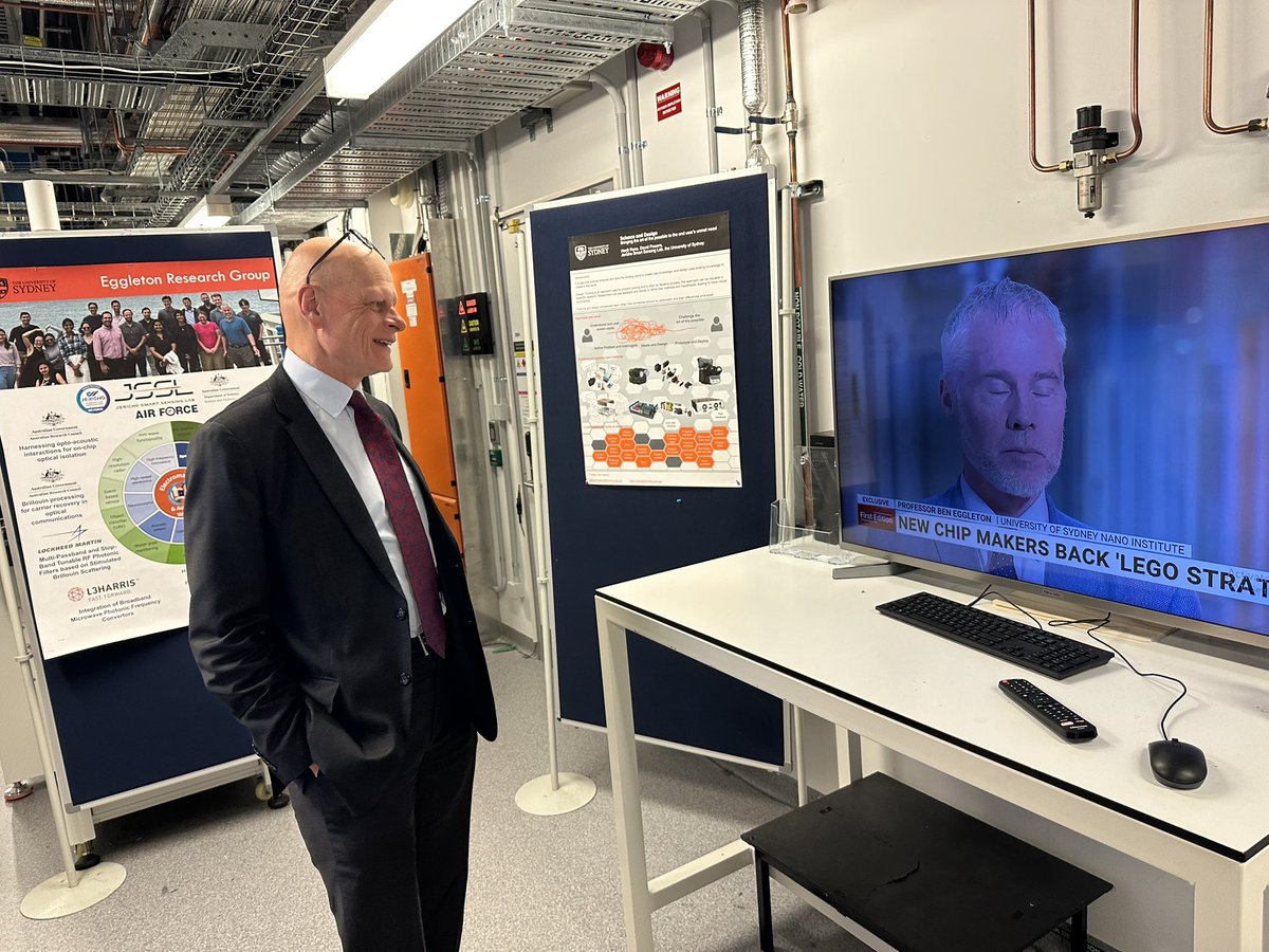 ProfBenEggleton's tweet image. Great to host Prof Ian Walmsley, @Imp_Prov - ProVost of Imperial College @imperialcollege - showcasing @EggletonLab at the @Sydney_Uni