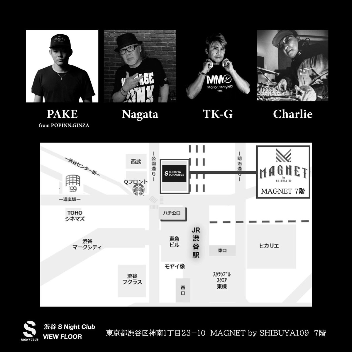 PartyJapanLove's tweet photo. 12/6金曜日は大人選曲のこちらのイベントで踊って飲んで楽しんで🥰😘場所は渋谷駅前(ハチ公口)スクランブル交差点上のMAGNET 7階【S Night Club】19-23時開催 #TokyoNightClub #danceclassic #90sBlack #PartyJapan https://t.co/4NsKF1rg07