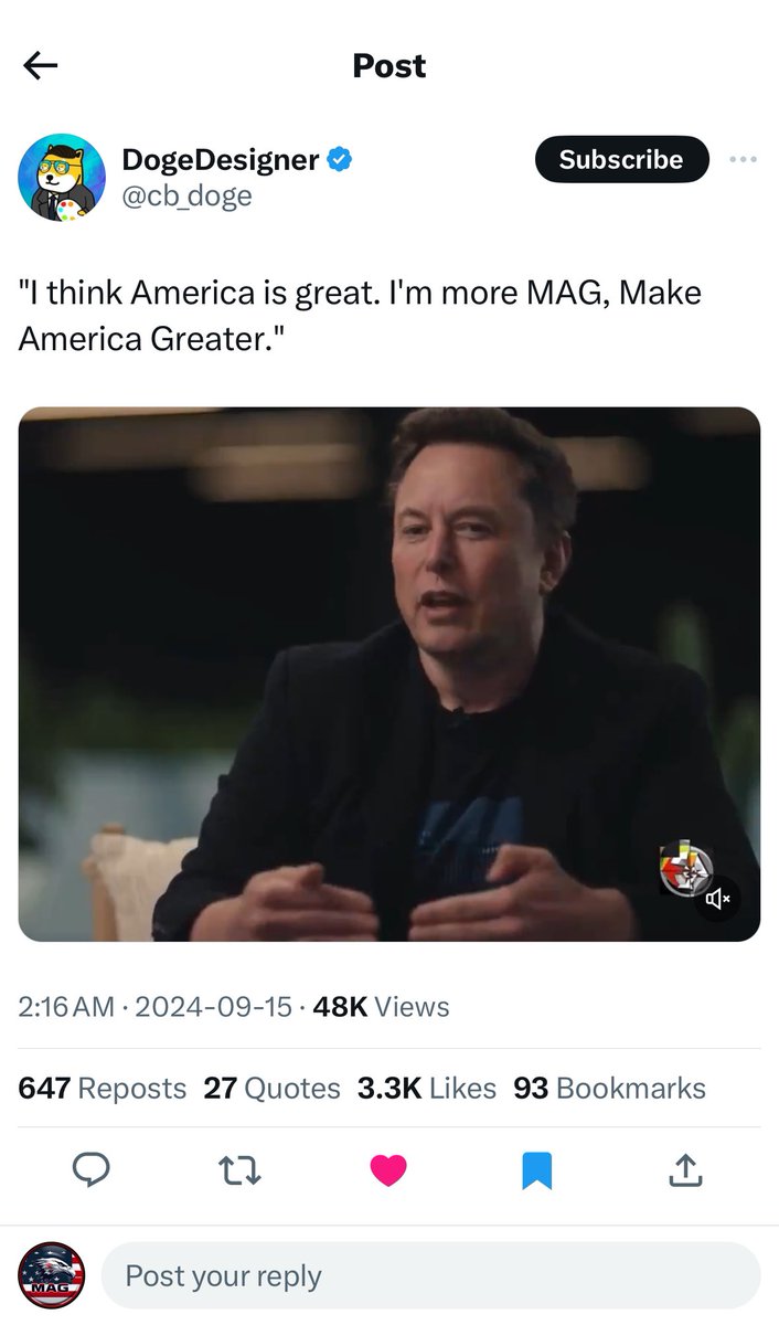 Make America Greater 🇺🇸 $MAG tweet media