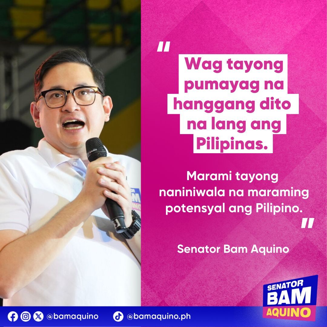 Bam Aquino tweet media