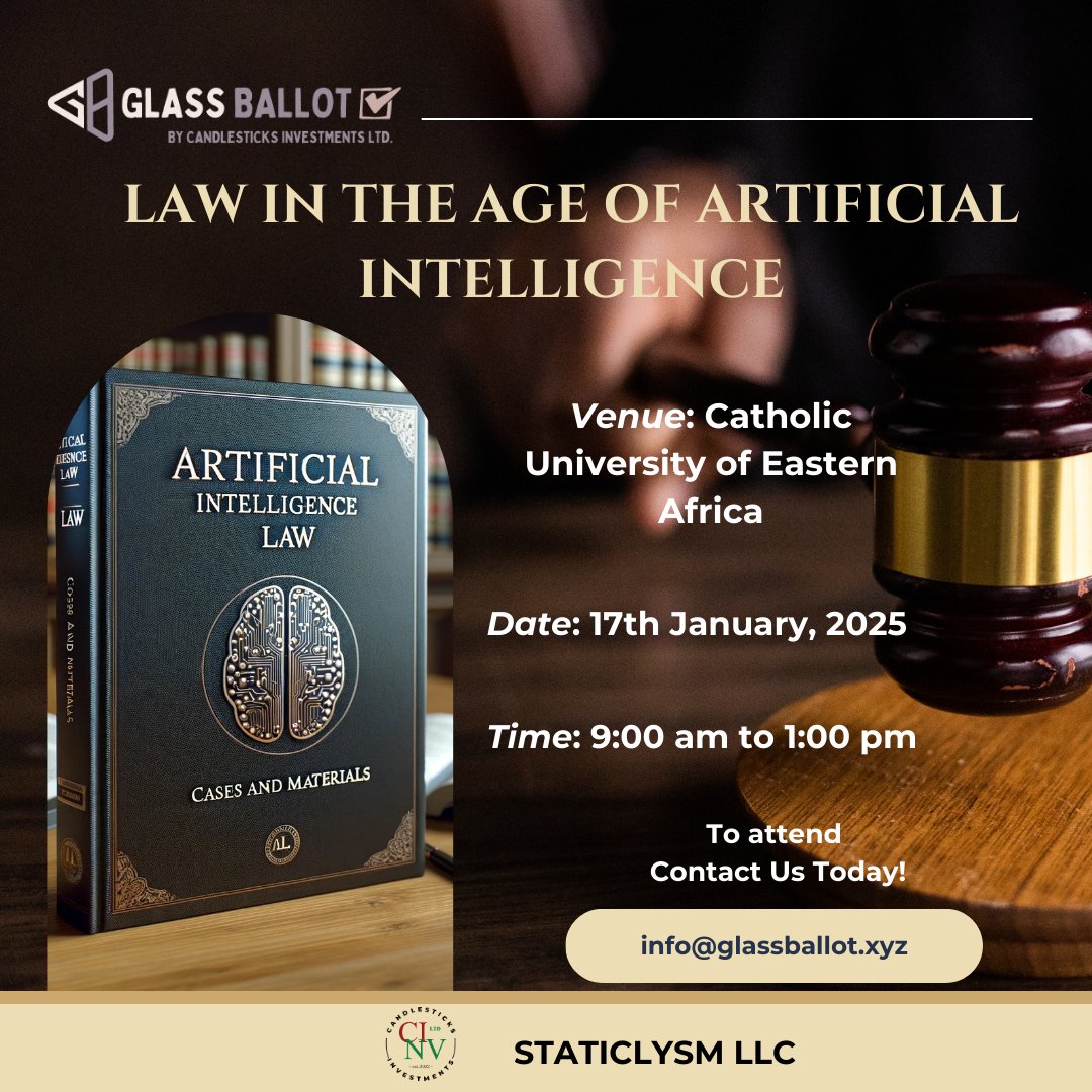Glass_Ballot's tweet photo. Integrating  AI into the legal profession revolutionizes practice and raises critical questions about ethics, justice, and regulation. This symposium explores AI's transformative potential in law and the challenges and opportunities it poses for legal professionals.
#legaltech https://t.co/hNVUvaLyB4