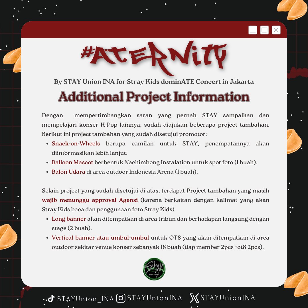 STAYUnionINA's tweet photo. Info terkait Additional Project dan Fundraising Update. https://t.co/nmbm8wWxkV