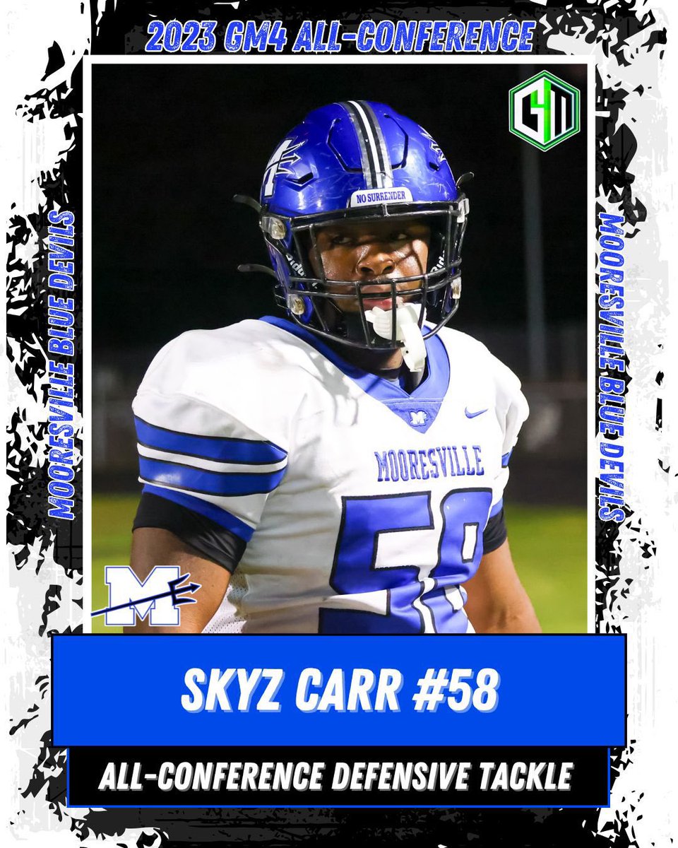 Skyz Carr (@skyz_carr) on Twitter photo Blessed to receive all conference again for a 2nd year in a row <a href="/Mooresville_FB/">Mooresville Football</a> <a href="/Gm4Sports/">Greater Metro 4 Conference</a> Blessed to receive all conference again for a 2nd year in a row <a href="/Mooresville_FB/">Mooresville Football</a> <a href="/Gm4Sports/">Greater Metro 4 Conference</a>
