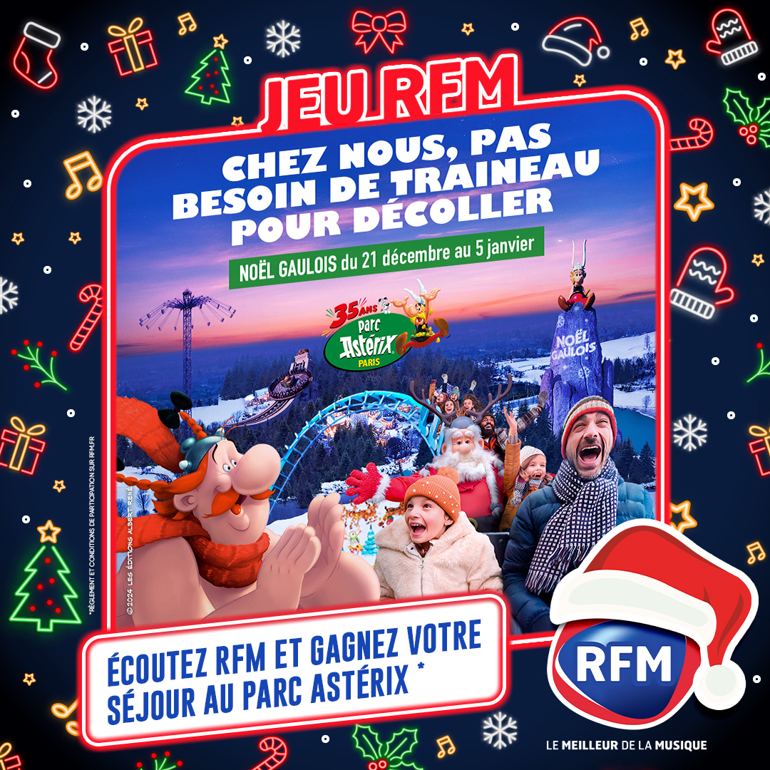 RFMFrance's tweet photo. [#LeDuelRFM] 🎅 Écoutez #RFM tous les jours, et tentez de gagner un séjour au @ParcAsterix pour profiter de Noël Gaulois du 21 décembre au 5 janvier ! 🎈🎁 #ParcAsterix #ParcDattraction

📲 Jouez, dans le #MeilleurDesRéveils, par SMS code DUEL au 7 39 16 (3x0.75cts + coût SMS) 🤞 https://t.co/gp38qlEoIM