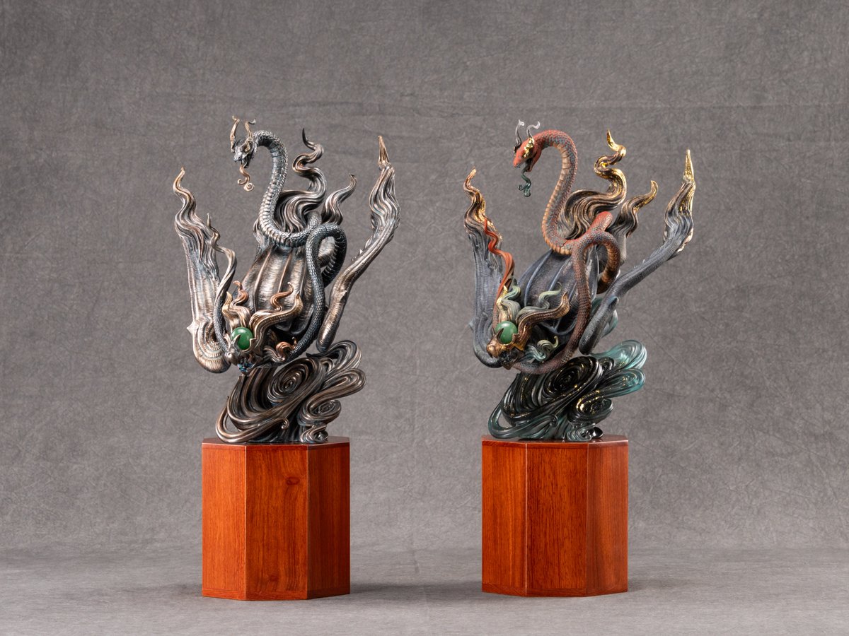 造形作家竹谷隆之作品『四神之印』量産用レジン製サンプル公開！青龍