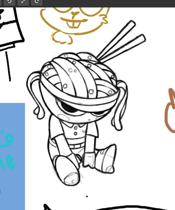REMINAminito's tweet photo. hoy estaba en un server y dibuje a un oc mio es una chica fideo que trabaja como repartidora y un wachin la dibujo se llama not. pero me gusto mucho!! creo que la voy a dibujar mas linda y estilizada en estos dias.
#oc https://t.co/bJMaiQPzkg