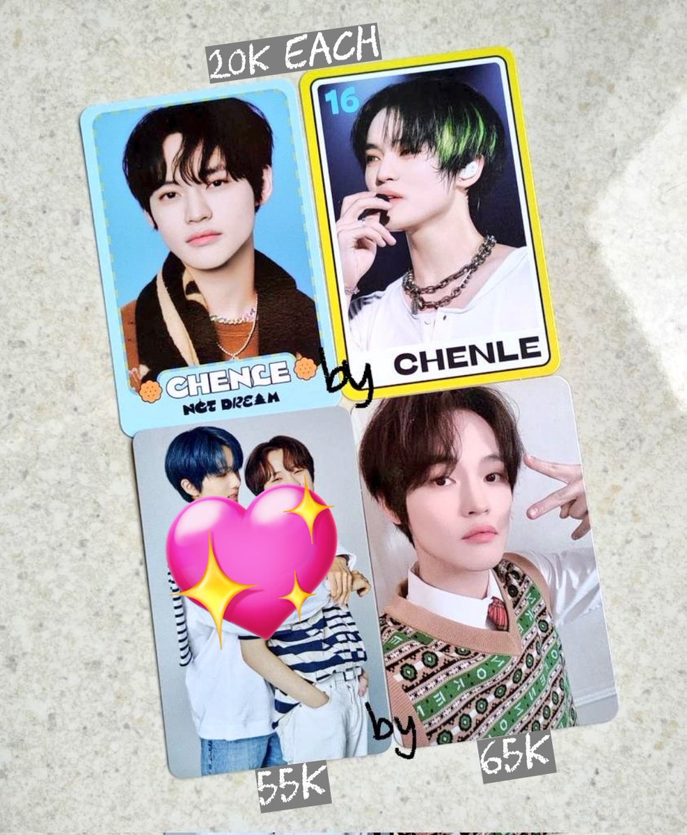 wts want to sell lfb

- chenle tc concept candy &amp; tds, 20k/each.
- chenle candy unboxing event, 65k.

inc all, dom tangerang.