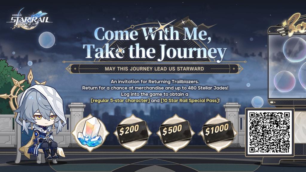 yikes2020s's tweet photo. Invite returning Trailblazers to link up with your invitation code and log into the game to win Stellar Jades, gift cards, and other surprise rewards https://t.co/iCDo7ZyCAI