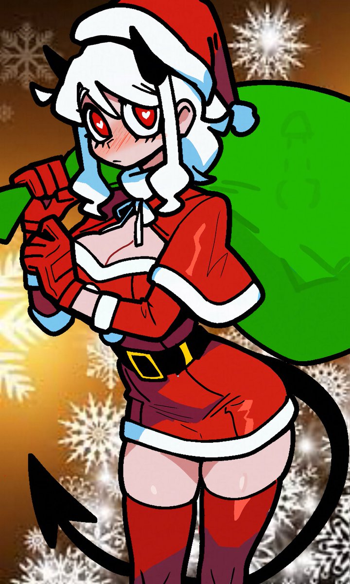 Monmaamn's tweet image. YOU KNOW WHAT

HAPPY HOLIDAYS 

*unpixels the art*

#helltakerart #Helltaker #modeus
