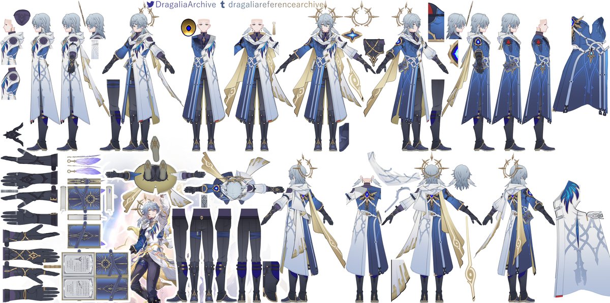 DragaliaArchive's tweet photo. Model references for
Sunday - Honkai: Star Rail https://t.co/B9y8CJzGJo