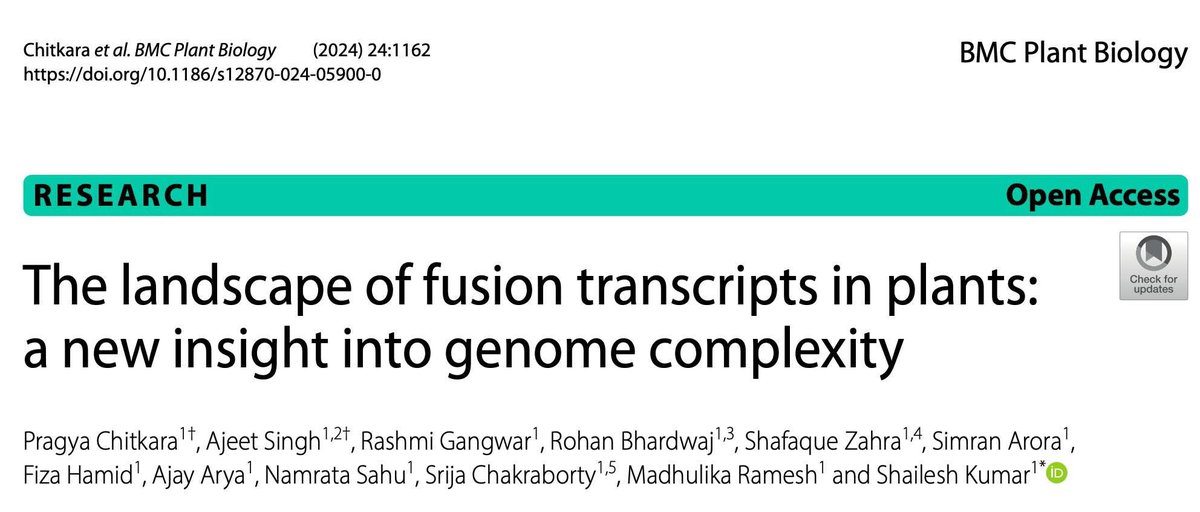 SkLab_Bioinfo's tweet photo. Our recent study combines multi-omics data analysis with experimental validation to uncover the complexities of fusion transcript in plants.
Link: https://t.co/FMsWfM3Tbn
@rajesh_gokhale @DBTIndia 
@shaileshgenome @NIPGRsocial https://t.co/nCNZPXGk72