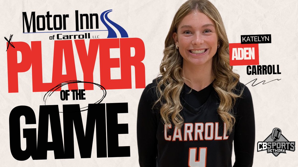 jeff blankman (@huskerblankman) on Twitter photo Congratulations to Katelyn Aden of Carroll High on being named Motor Inn Player of the Game Vs Kuemper Catholic on Tuesday, December 3rd. Aden led Carroll with 17 pts while having 4 steals and 3 assists in a 53-38 win.
<a href="/TigerVisionCHS/">Tiger Vision</a> <a href="/katelyn_aden/">Katelyn Aden</a> <a href="/kcmeiners/">kc meiners</a> <a href="/NickBrincks/">Nick Brincks</a> Congratulations to Katelyn Aden of Carroll High on being named Motor Inn Player of the Game Vs Kuemper Catholic on Tuesday, December 3rd. Aden led Carroll with 17 pts while having 4 steals and 3 assists in a 53-38 win.
<a href="/TigerVisionCHS/">Tiger Vision</a> <a href="/katelyn_aden/">Katelyn Aden</a> <a href="/kcmeiners/">kc meiners</a> <a href="/NickBrincks/">Nick Brincks</a>
