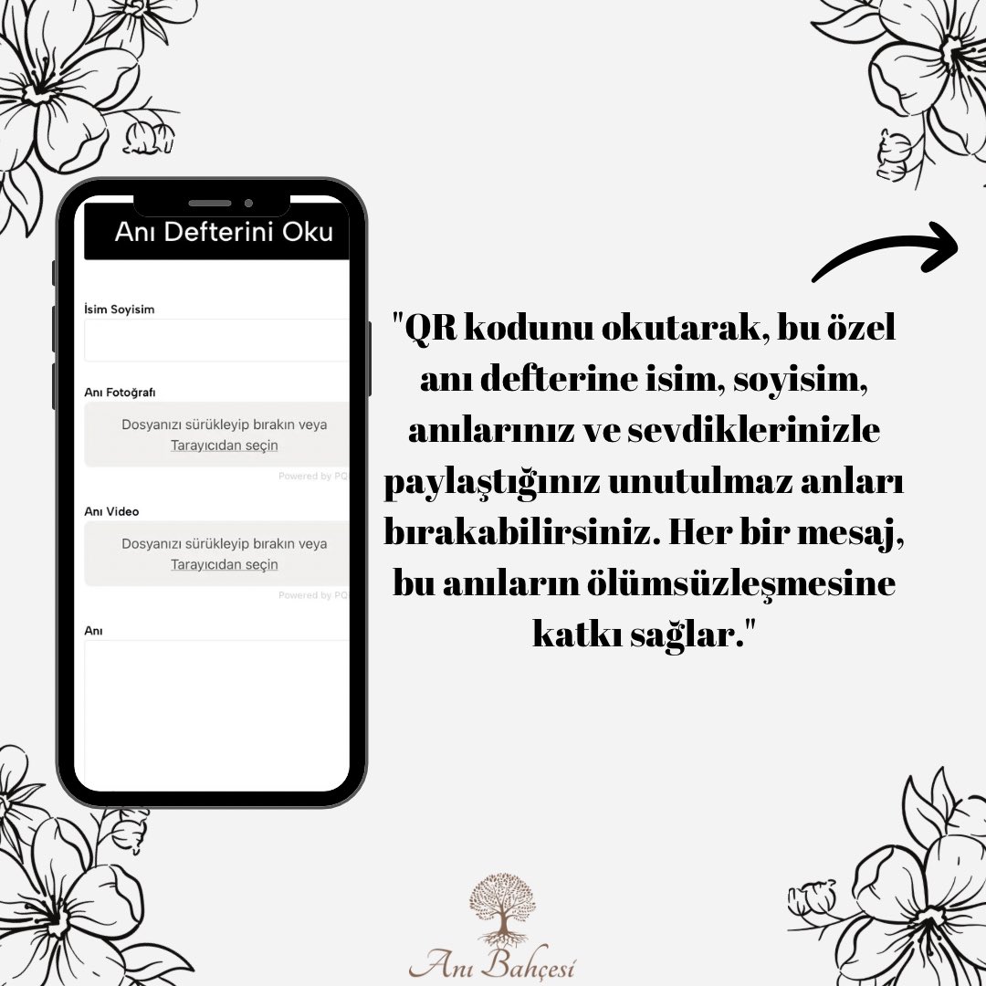 AniBahcesi's tweet photo. Her Düğün, Bir Anı Bahçesi! “QR kodlu kartlıklarımızla misafirlerinize özel bir anı bırakma fırsatı sunuyoruz. Onların yazdığı notlar ve paylaştığı fotoğraflar, düğün gününüzün unutulmaz hatırasına dönüşsün! 💕 #DüğünHikayesi #UnutulmazAnlar #AnıBahçesi#düğün https://t.co/IPpdQFRJAW