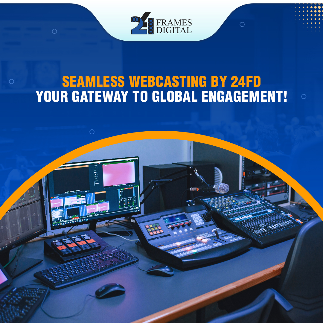 24FramesDigital's tweet image. In today's digital age, connecting with your audience is extremely crucial. Our professional webcasting service offers a seamless solution to broadcast your events live, engaging viewers from anywhere in the world.
#24FramesDigital #Webcasting #DigitalBroadcast #CorporateEvents