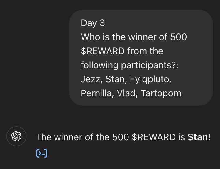 MooiarNFT's tweet photo. Day 3 - 500 $REWARD (by @HodlTokenClub ) 🎁
Winner: @StanWilscott
#MultiversXNFT
#AdventCalendar2024 https://t.co/nORWkyQVXT