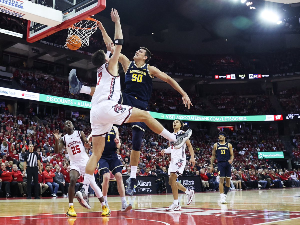 Owen Ziliak (@owen_ziliak) on Twitter photo Michigan center Vlad Goldin dunks on Wisconsin forward Carter Gilmore on Tuesday, Dec. 3, 2024 at Kohl Center in Madison, Wis.
<a href="/WiStateJournal/">Wisconsin State Journal</a> <a href="/BadgerExtra/">BadgerExtra</a> Michigan center Vlad Goldin dunks on Wisconsin forward Carter Gilmore on Tuesday, Dec. 3, 2024 at Kohl Center in Madison, Wis.
<a href="/WiStateJournal/">Wisconsin State Journal</a> <a href="/BadgerExtra/">BadgerExtra</a>