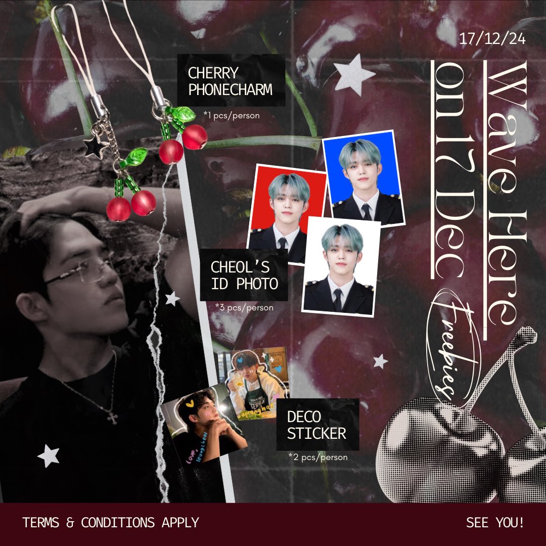 jodohkook's tweet photo. FREEBIES for WAVE HERE on 17 DEC with S.COUPS, WONWOO, & VERNON β¨π
π 17.12.24, BCIS
β° TBA
π T&C: Say hi, Do not THROW or SELL, Limited qty
rts & likes are appreciated, see you π«Άπ»
#WaveHereon17 https://t.co/kpYMtE7ZXX
