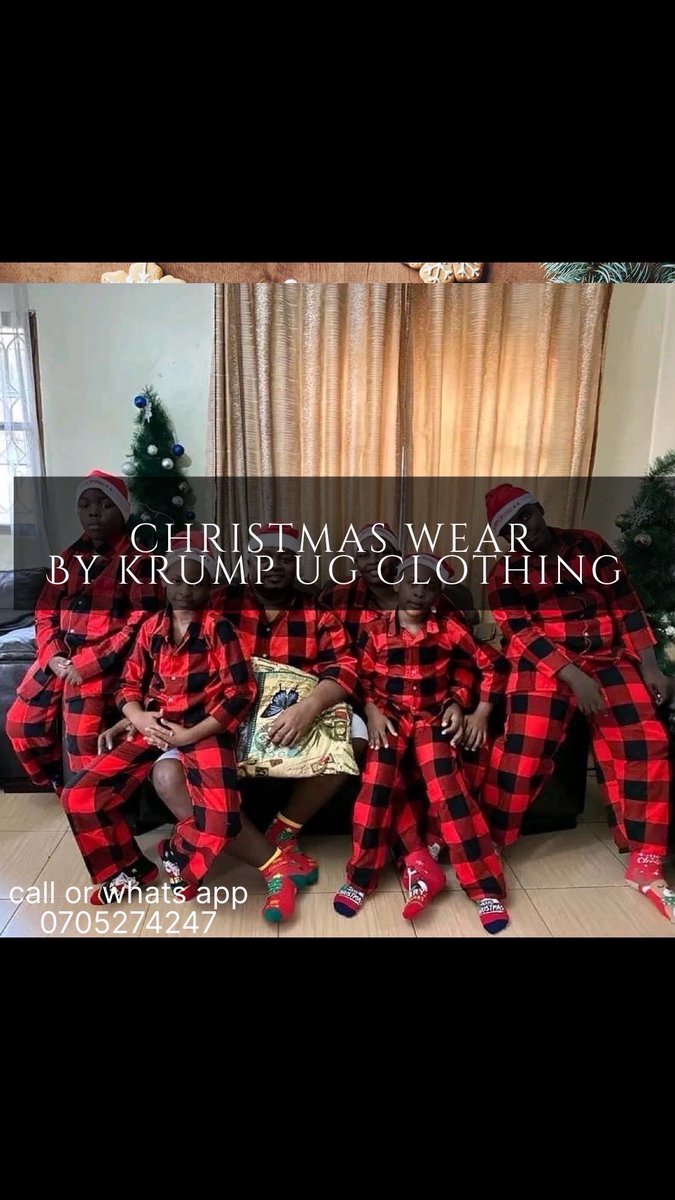 krumpUgofficial's tweet photo. The season is here shop your Christmas wear from us call or what’s app 0705274247 #krumpug #Christmas #uganda https://t.co/4jJ6rbS7he