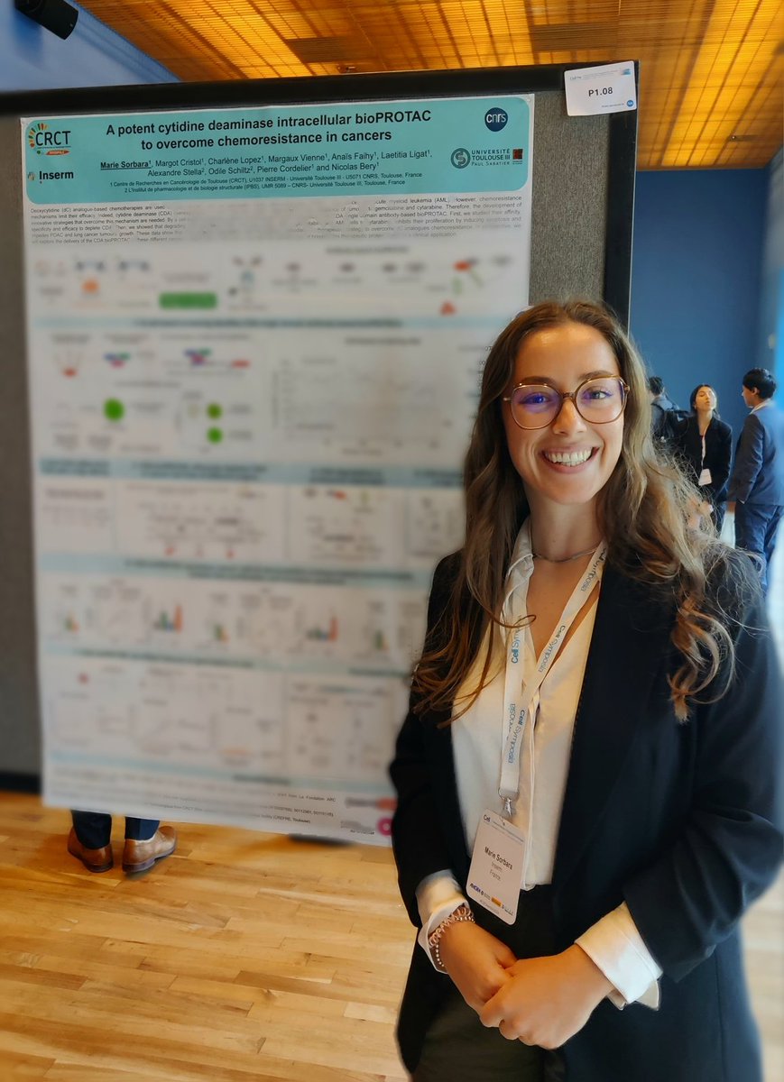 MarieSorbara's tweet image. Very glad to have presented my PhD work and to have heard such inspiring talks at @CellSymposia focused on drugging the undrugged in San Francisco 🌉
A big thanks to my supervisors for giving me this opportunity 
@BeryNicolas @CordelierPierre @crctoncopole 
#CSChembio2024