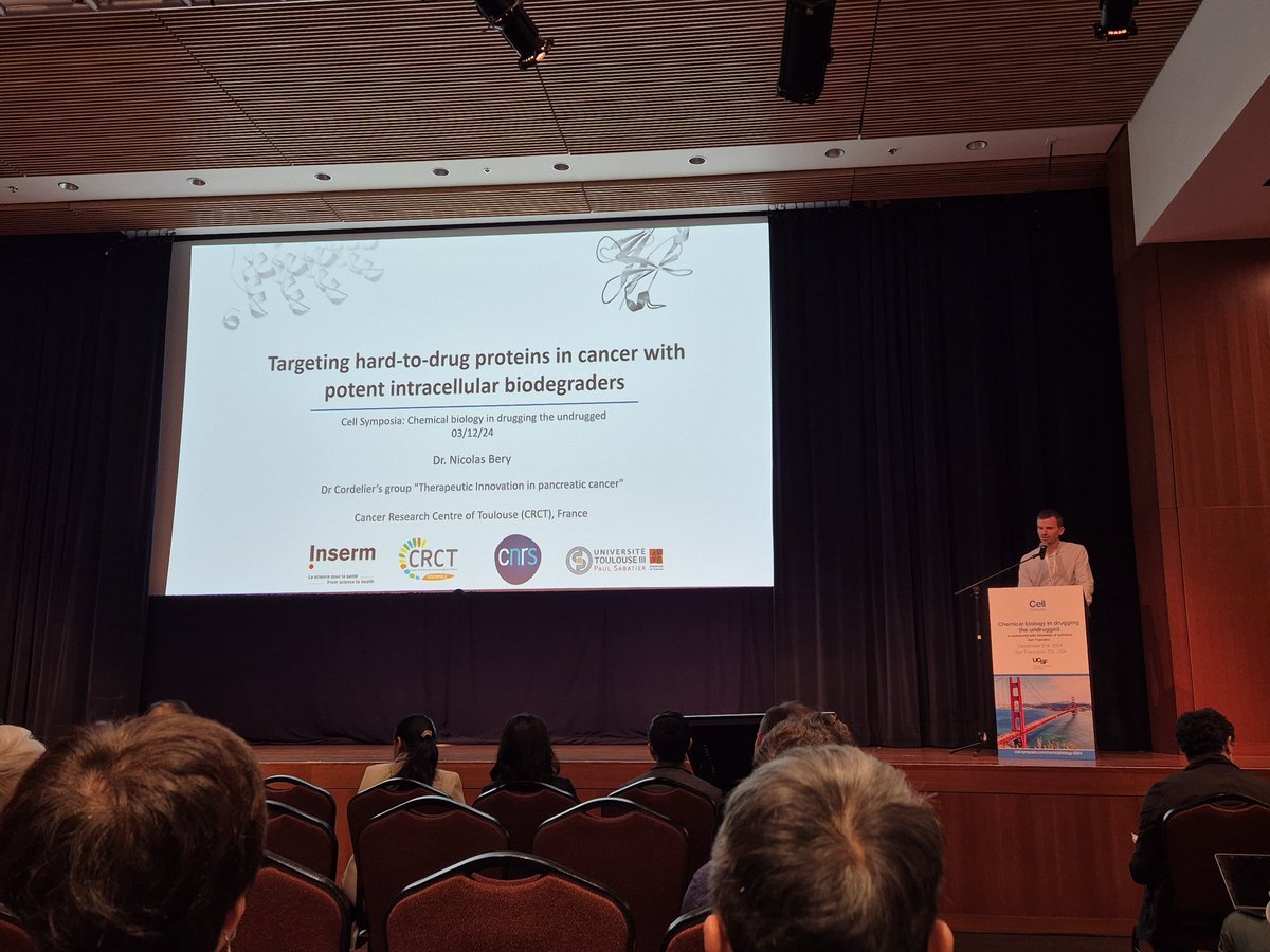 BeryNicolas's tweet image. It was a great pleasure to present @CellSymposia #CSchembio2024 our work on intracellular biodegraders in beautiful San Francisco!!
