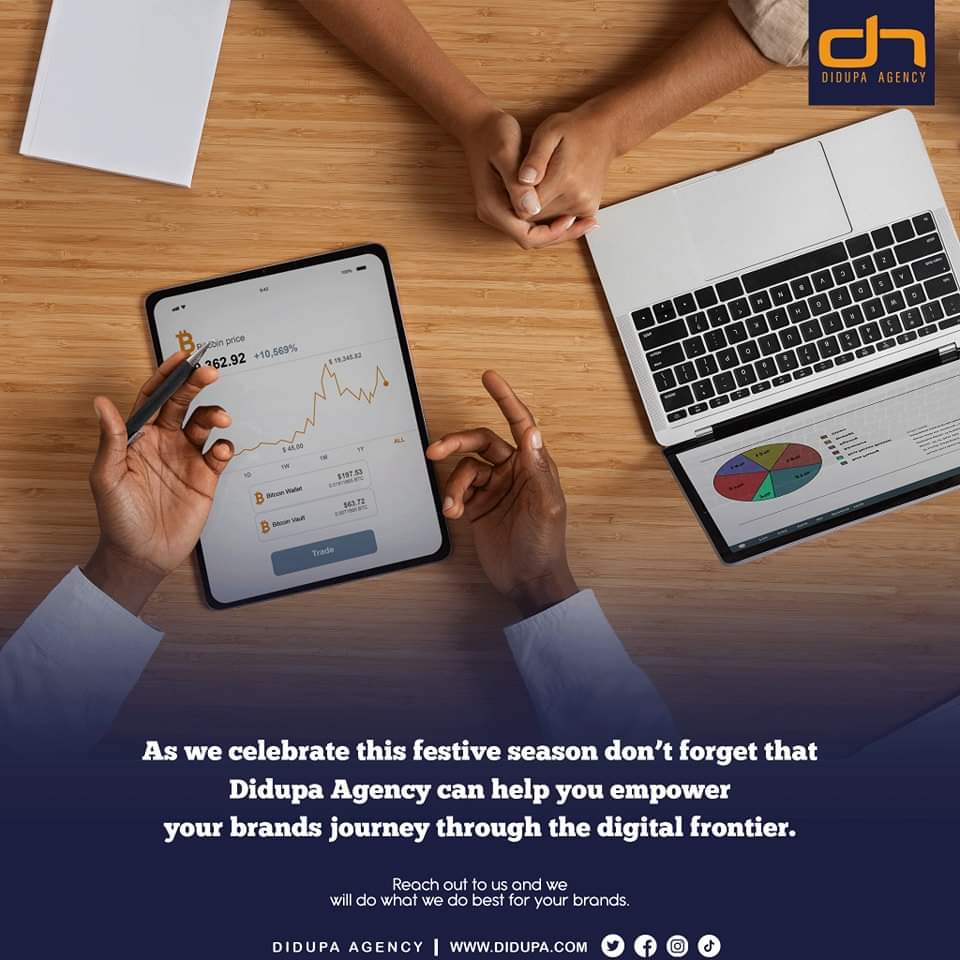 didupaagency's tweet photo. As we celebrate this festive season don’t forget that Didupa Agency can help you empower your brands journey through the digital frontier and transforming visions.
#buildbrands
#brandmanagement
#festiveseason
#branding
#didupaagency
#Joho
#Airport
#SouthKorea https://t.co/fsxYC6Nt4C