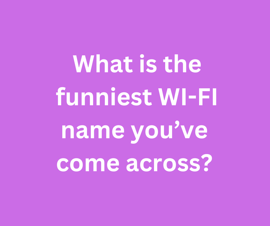 MacKidSnoqualm's tweet photo. What is the funniest WIFI name you've come across? https://t.co/xsmV6v6ELR