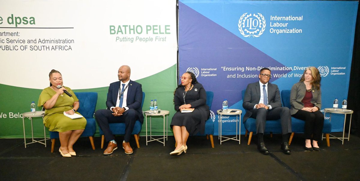 ilo_pretoria's tweet image. A momentous occasion during the #16DaysofActivisim2024 
Minister Inkosi Mzamo Buthelezi of @thedpsa  🇿🇦 launched the National Policy on Prevention &amp;amp; Elimination of Harassment in the Public Service World of Work. 
@ilo was there to witness this big step in the World of Work