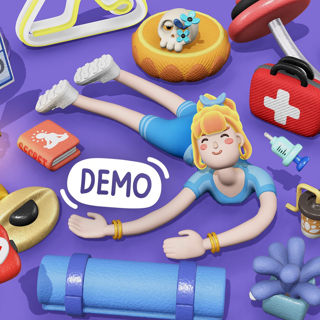 We've released a demo for Exhausted Man😴 on all platforms (PS, NS, Xbox, Steam). Now, you can try this hilarious and weird game for free🆓🈚️