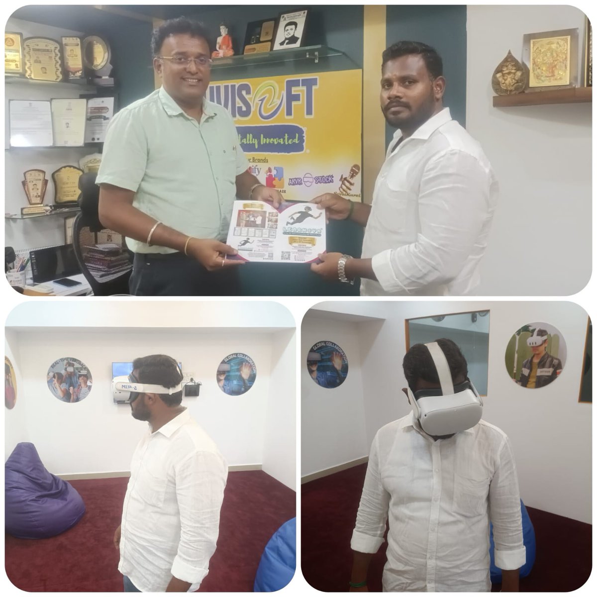 UvisoftIndia's tweet photo. 📷 Exciting Update from Learnova! 📷
On 27.11.2024, Wednesday, we had the pleasure of welcoming Mr. Chandrasekar, who is planning to take the VRX Point franchise at Kaveripattinam, Krishnagiri District! 📷

📷 Visit Our Website for more information:
https://t.co/f5IMaIAlSS https://t.co/wEy38zuDqF
