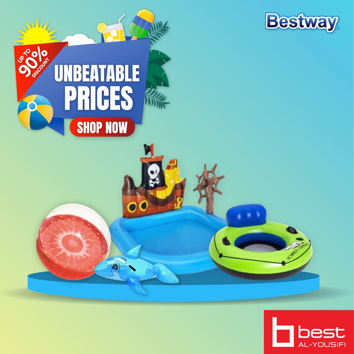 BestAlYousifi's tweet photo. استمتعوا بالغوص مع Bestway! من مجموعة SureSwim، ماسك Hydro-Pro، إلى مدرب Swimulator.
عروض متاحة من خلال الأونلاين والمعارض.
Order now: https://t.co/ClHxdwNhiT
#Bestalyousifi #Bestway #SnorkelSet #UnderwaterAdventure #DiveMask #SwimTrainer #HydroPro https://t.co/8q15nA2aka