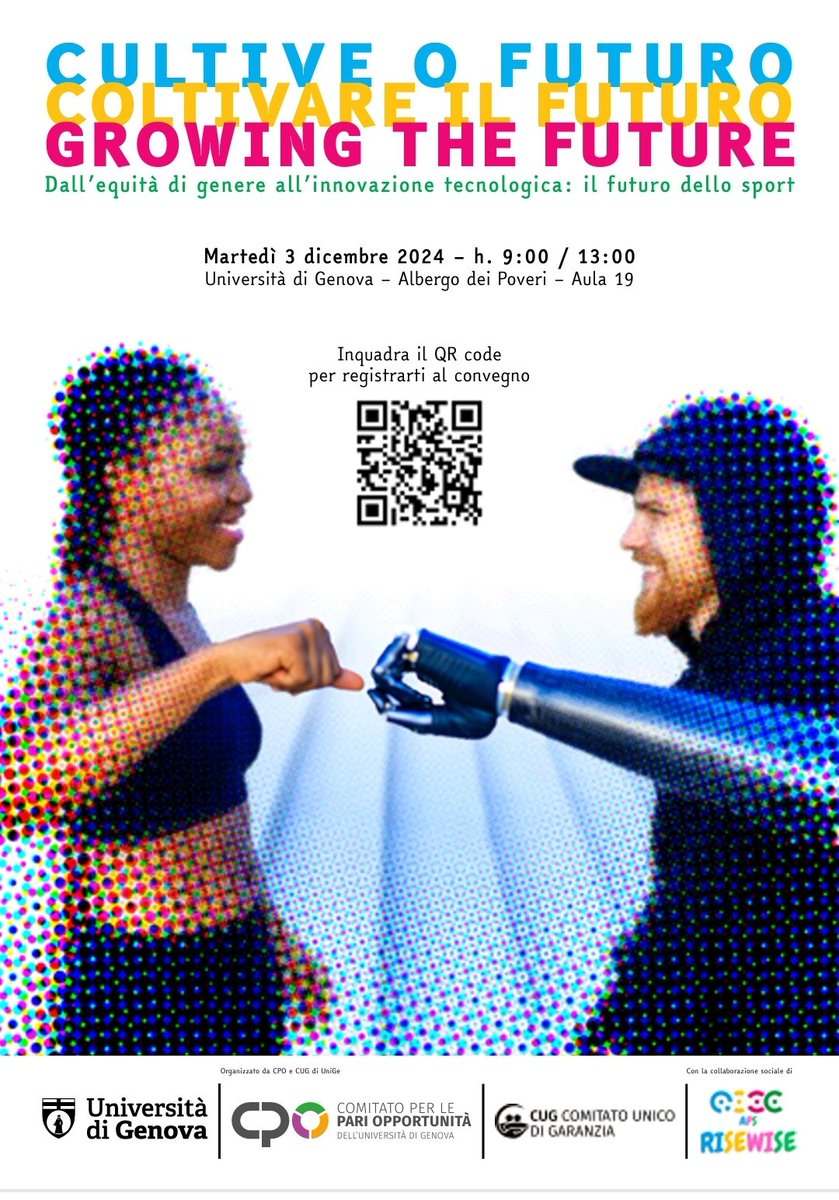 Camilla Pierella (@camillapierella) on Twitter photo Yesterday, on the #InternationalDayOfPersonswithDisabilities, I participated to this interesting event on #sport, #disability and #diversity.
A sensitive topic more than ever actual in our era!
I really want to thank the organizers from <a href="/UniGenova/">Università di Genova</a>
#Inclusion #pariOpportunità Yesterday, on the #InternationalDayOfPersonswithDisabilities, I participated to this interesting event on #sport, #disability and #diversity.
A sensitive topic more than ever actual in our era!
I really want to thank the organizers from <a href="/UniGenova/">Università di Genova</a>
#Inclusion #pariOpportunità