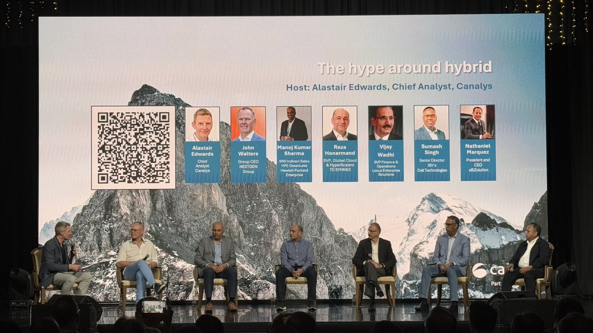 Canalys's tweet image. "Hybrid complexity drives opportunity" - this was the core theme explored by Expert Hub: "The hype around hybrid" at the #CanalysForums2024 APAC.
Read panelist insights and quotes: linkedin.com/feed/update/ur…