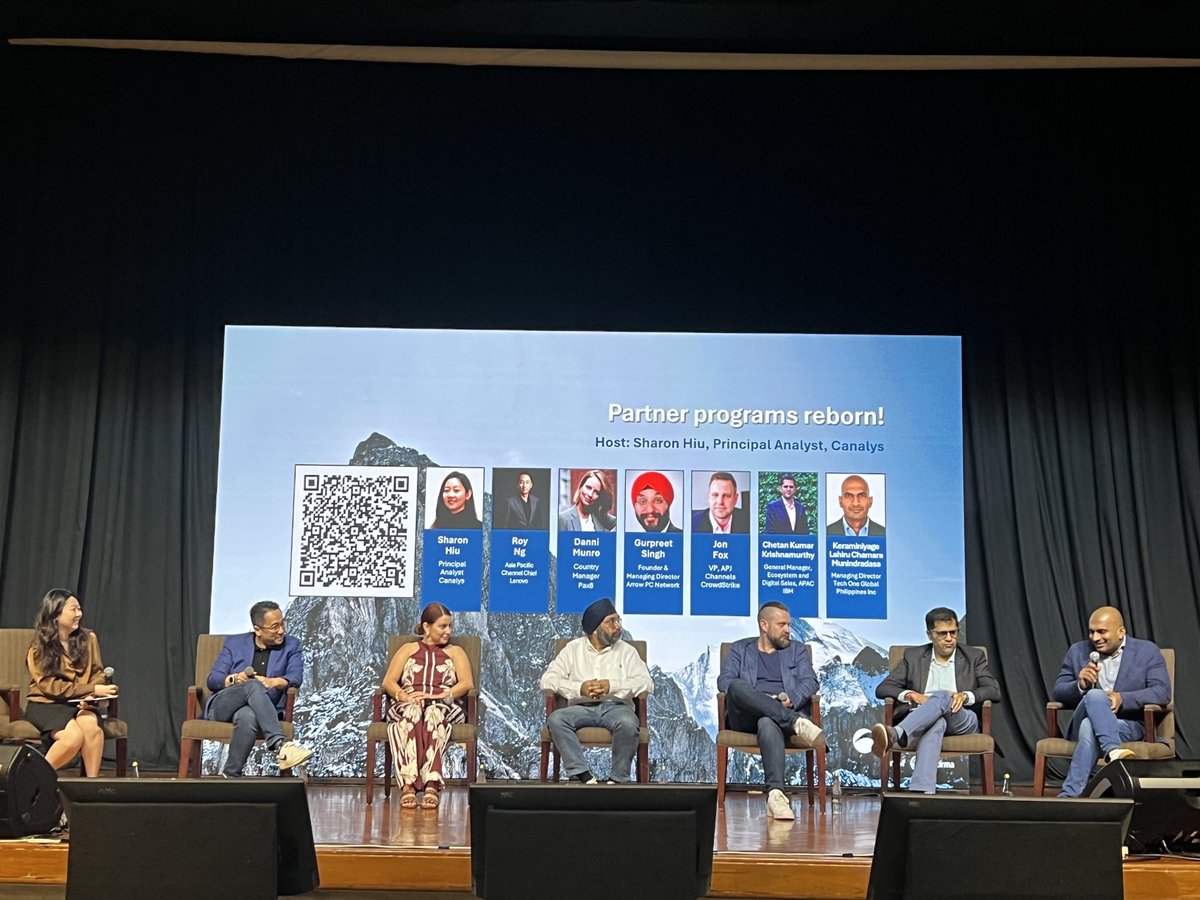 Canalys's tweet image. The "Partner Programs Reborn" Expert Hub at the #CanalysForums2024 APAC brought together an esteemed panel to explore the evolution of channel partner programs.
Read more: linkedin.com/feed/update/ur…