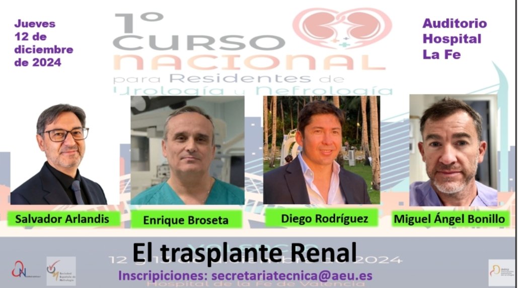UrologiaLaFe (@urologialafe) on Twitter photo 🌟Trasplante Renal: visión multidisciplinar en nuestro Curso de resis, no te lo pierdas!⚡ <a href="/dr_arlandis/">Salvador Arlandis</a> <a href="/urocito/">miguelangel bonillo</a> <a href="/albertobudiaalb/">alberto budia alba</a> <a href="/SENefrologia/">S.E.N. Nefrología</a> <a href="/senjoven/">JovSEN</a> <a href="/SENTRAsplante/">SENTRAsplante</a> <a href="/ResidentesAEU/">RAEU - Spanish Urology Residents Working Group</a> <a href="/InfoAeu/">AEU</a> <a href="/SETrasplante/">SETrasplante</a> <a href="/ONT_esp/">Organización Nacional de Trasplantes</a> 🌟Trasplante Renal: visión multidisciplinar en nuestro Curso de resis, no te lo pierdas!⚡ <a href="/dr_arlandis/">Salvador Arlandis</a> <a href="/urocito/">miguelangel bonillo</a> <a href="/albertobudiaalb/">alberto budia alba</a> <a href="/SENefrologia/">S.E.N. Nefrología</a> <a href="/senjoven/">JovSEN</a> <a href="/SENTRAsplante/">SENTRAsplante</a> <a href="/ResidentesAEU/">RAEU - Spanish Urology Residents Working Group</a> <a href="/InfoAeu/">AEU</a> <a href="/SETrasplante/">SETrasplante</a> <a href="/ONT_esp/">Organización Nacional de Trasplantes</a>