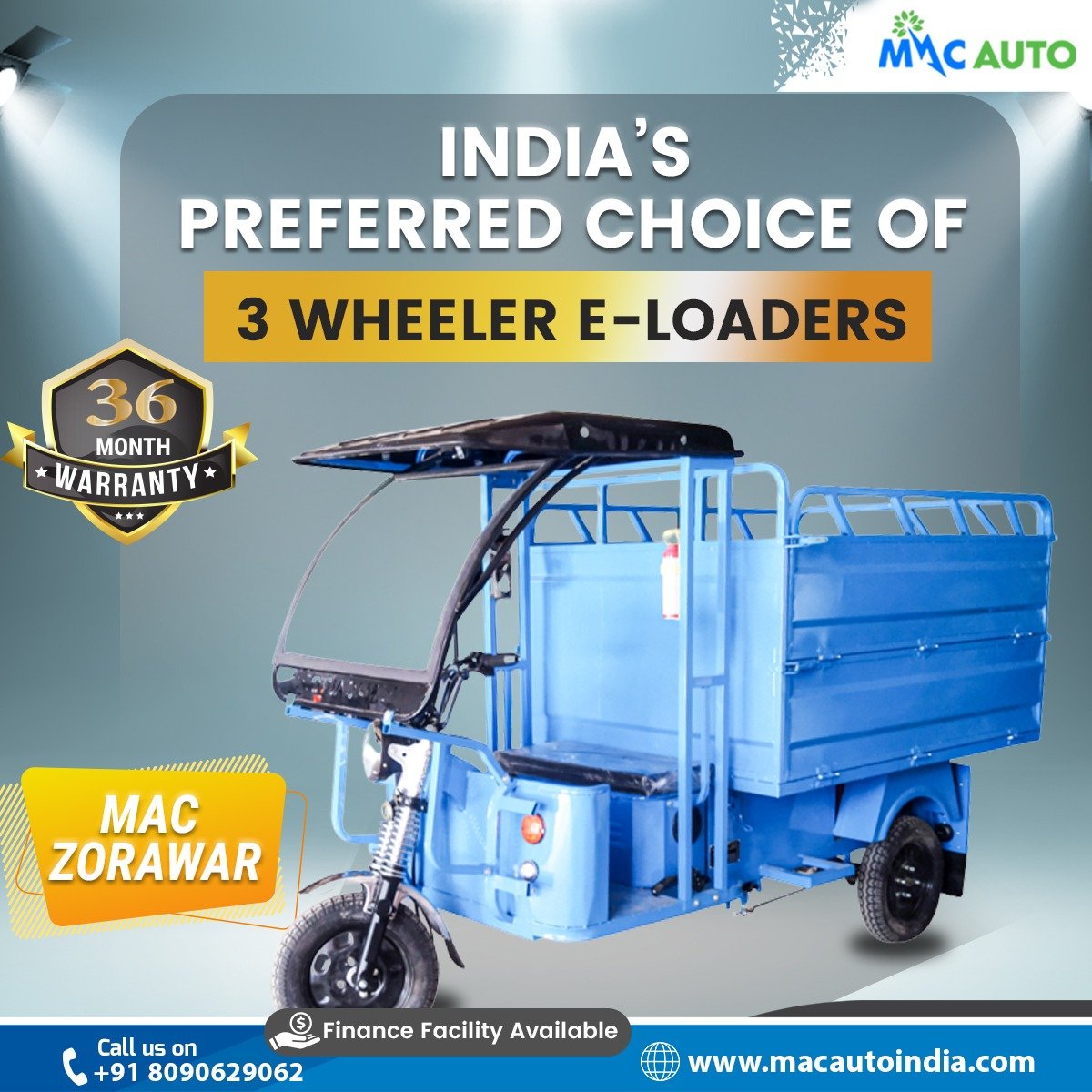 macauto_india's tweet photo. 🚛 Mac Zorawar Loader – Tough, Reliable, Efficient! 💪
🔋 36-Month Lithium Battery Warranty
✅ Heavy-Duty &amp; Low Maintenance
🌱 Eco-Friendly Business Solution

📞 +91 8090629062 | 🌐 https://t.co/0pMlJdFF0b
#MacZorawar #ElectricLoader #MacAutoIndia #MacMobility https://t.co/L2cD5il2u0