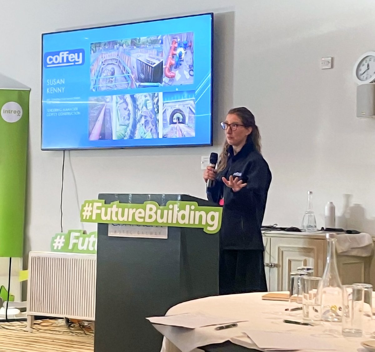 CoffeyGroup's tweet image. Coffey's Tendering Manager, Susan Kenny, attended the "Promoting Careers for Women in Construction" event in Galway. This event, hosted by Intreo, aimed to empower women in the industry. Susan shared her 25 years of experience, within the industry. 
#WomenInConstruction #Intero