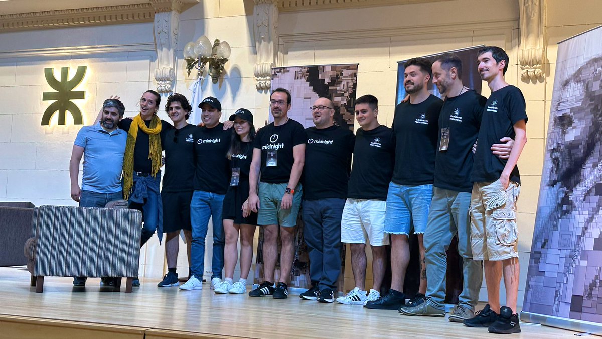 MidnightNtwrk's tweet image. Congratulations to the winners of the #MidnightNetwork hackathon track during #CardanoTechWeek:
🥇 Fran and The Redeemers from @txpipe_tools – Built a DAO-focused voting system.
🥈 @ErickRomeroEdda from @eddalabs_io – Created a voting feature for integration with the Mesh…