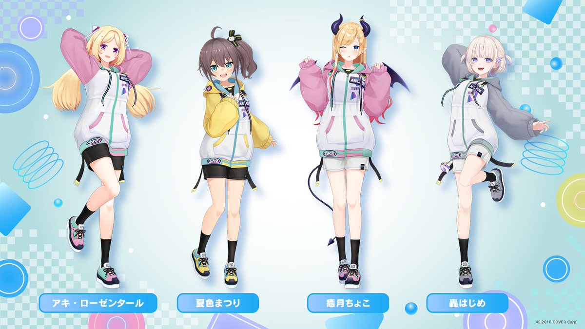 ロゴ デコパーカー ブラック×ホワイト フリーサイズ