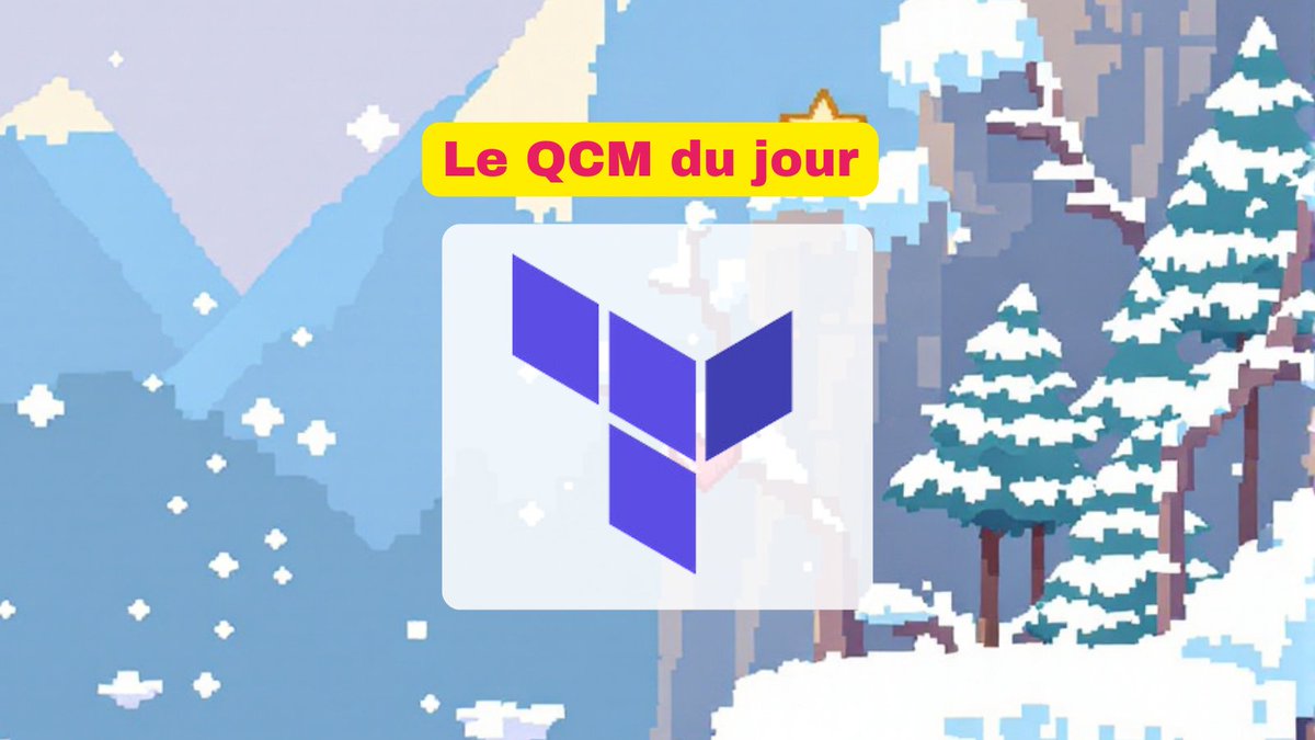 WeLoveDevs.com (@welovedevs) on Twitter photo Proposé par <a href="/CodeKaio/">Julien WITTOUCK</a> , gagnez le max de points sur ce QCM #Terraform tout frais 🚀
welovedevs.com/fr/app/tests/t…
#calendrierdelaventwelovedevs Proposé par <a href="/CodeKaio/">Julien WITTOUCK</a> , gagnez le max de points sur ce QCM #Terraform tout frais 🚀
welovedevs.com/fr/app/tests/t…
#calendrierdelaventwelovedevs