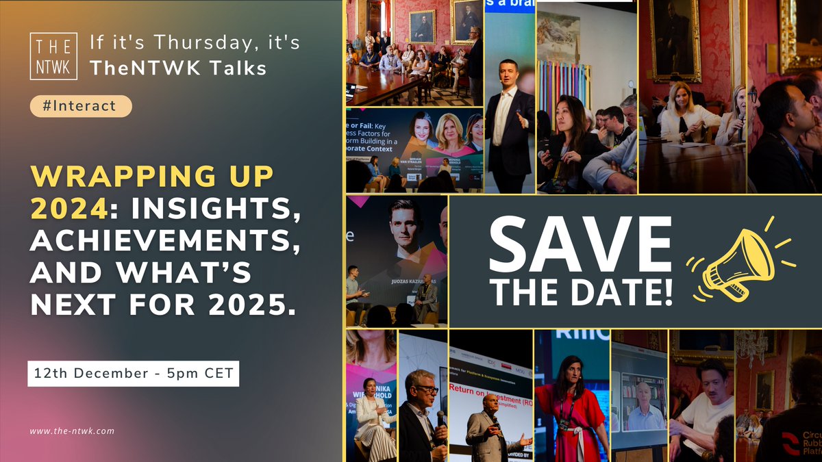 TheNTWK (The Netword) Ecosystem (@ntwk_platforms) on Twitter photo Join 🎙️#TheNTWKTalks 🎙️ Wrapping Up 2024 for a dynamic recap of the year’s highlights within TheNTWK Ecosystem.
🗓️ When: Thursday, December 12th, 5:00 PM CET
📍 Where: Online, access this event on our community platform - community.the-ntwk.com/events/thentwk… Join 🎙️#TheNTWKTalks 🎙️ Wrapping Up 2024 for a dynamic recap of the year’s highlights within TheNTWK Ecosystem.
🗓️ When: Thursday, December 12th, 5:00 PM CET
📍 Where: Online, access this event on our community platform - community.the-ntwk.com/events/thentwk…