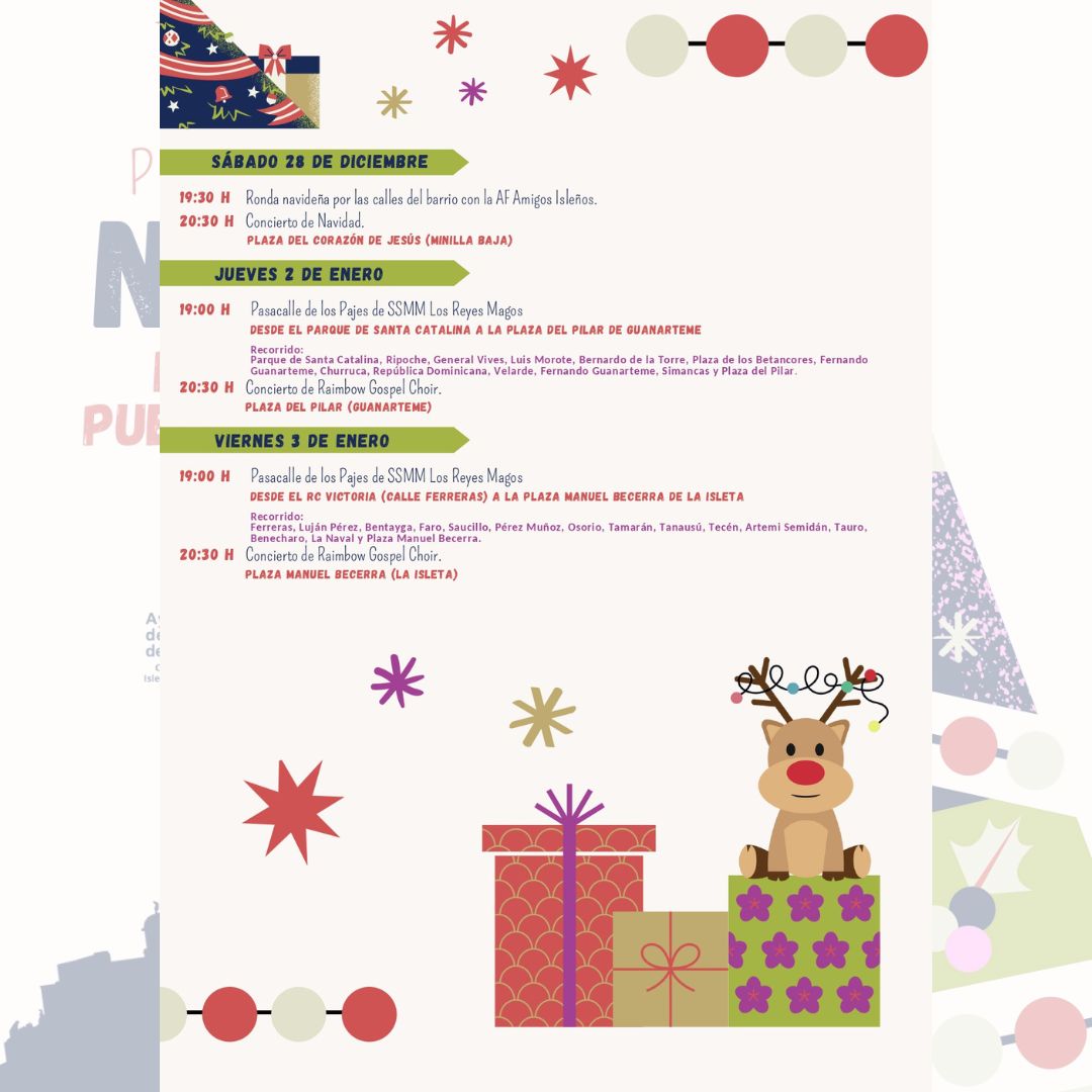 DistritoPuerto's tweet image. 🎅🎄Consulta nuestro programa y disfruta del ambiente navideño que respiran los barrios. ¡La Navidad llega al distrito!
#LasPalmasDeGranCanaria #IsletaPuertoGuanarteme #Navidad @aytolpgc