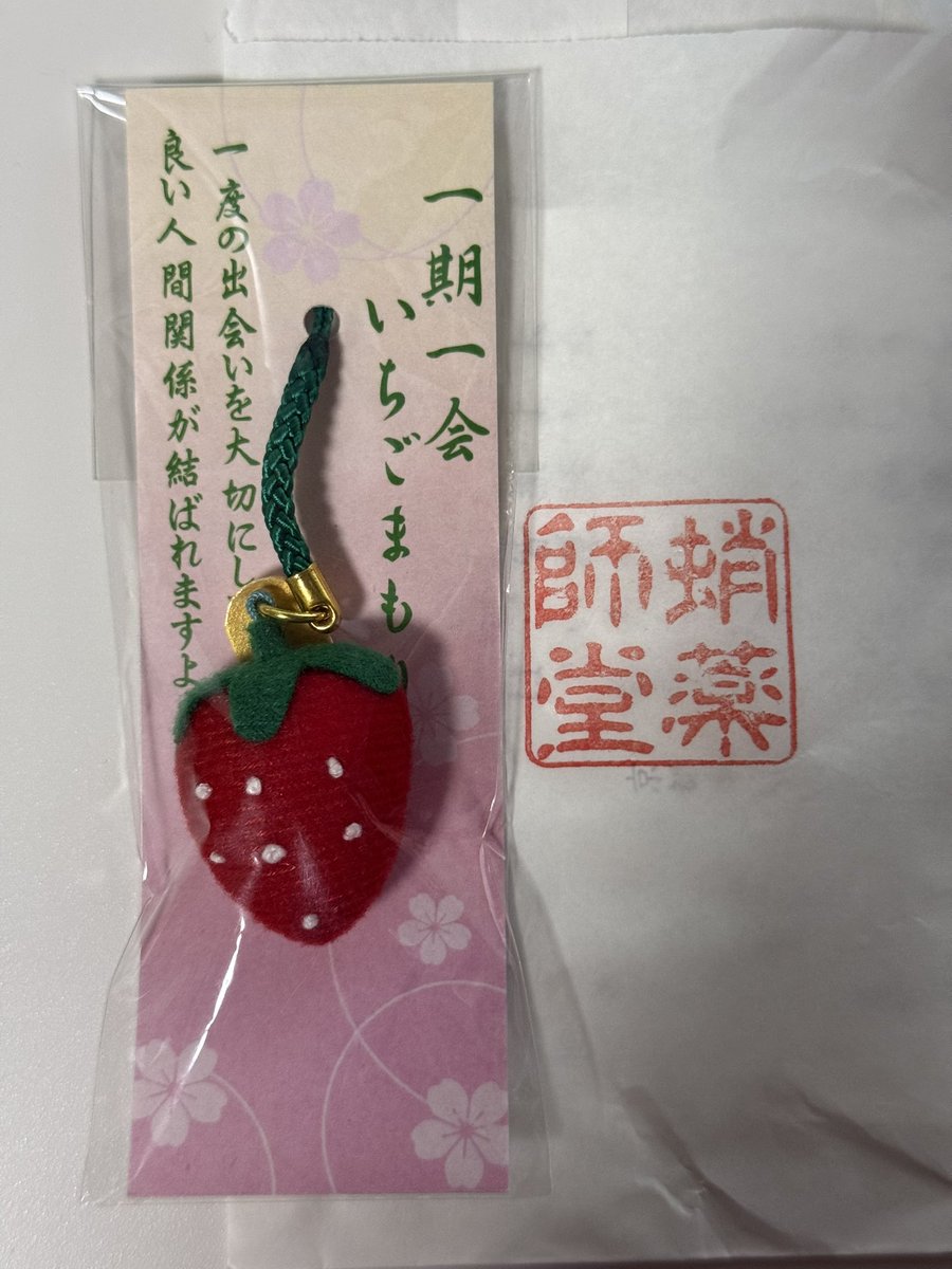 monika611's tweet photo. 今日は永福寺(蛸薬師堂)に行ってきた。
いつも通り健康祈願してきたよ👏
いちごまもりに惹かれて買っちゃった🍓
#せんちゃおズ
#Wn05 https://t.co/5A29ESpRNk