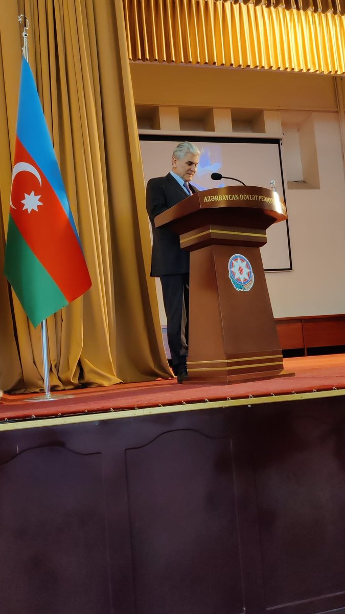 🗣️ Great speeches today: Prof. Jafar Jafarov, rector of ADPU, Nijat Mammadli from the Ministry of Education,Parviz Baghirov, from the Azerbaijan National Office and Maggie Feng from <a href="/wittenborg_wuas/">Wittenborg University of Applied Sciences</a>