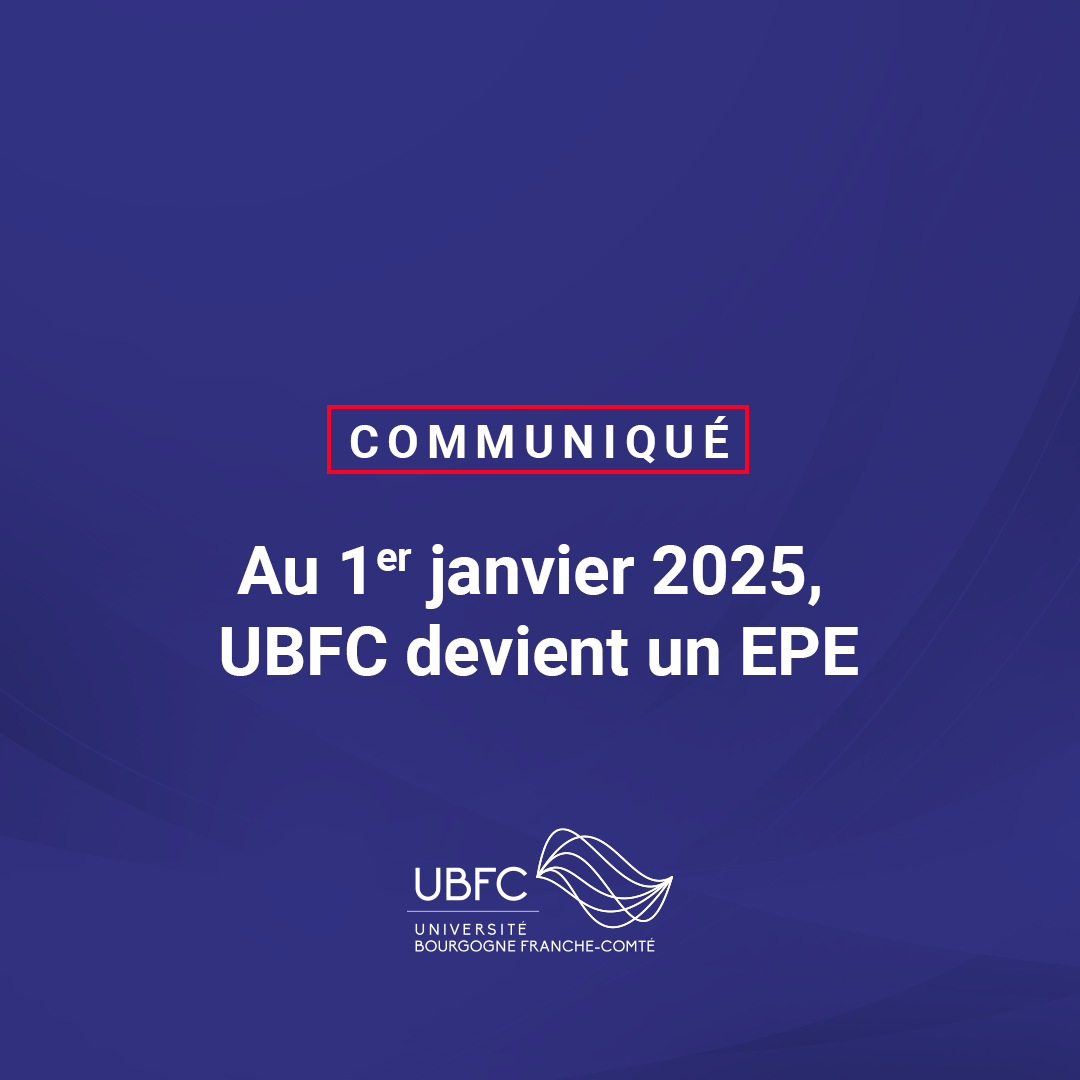 Univ_BFC's tweet photo. 🔵 Le décret officialisant l'EPE au 1er janvier 2025 est paru le 30/11/24. Ce dernier acte administratif met un terme à l'existence d'UBFC sous sa forme actuelle. L'EPE se substitue à la ComUE UBFC et à l'Université de Franche-Comté. En savoir + https://t.co/KM027ObcYn https://t.co/EVOHzhNFxn