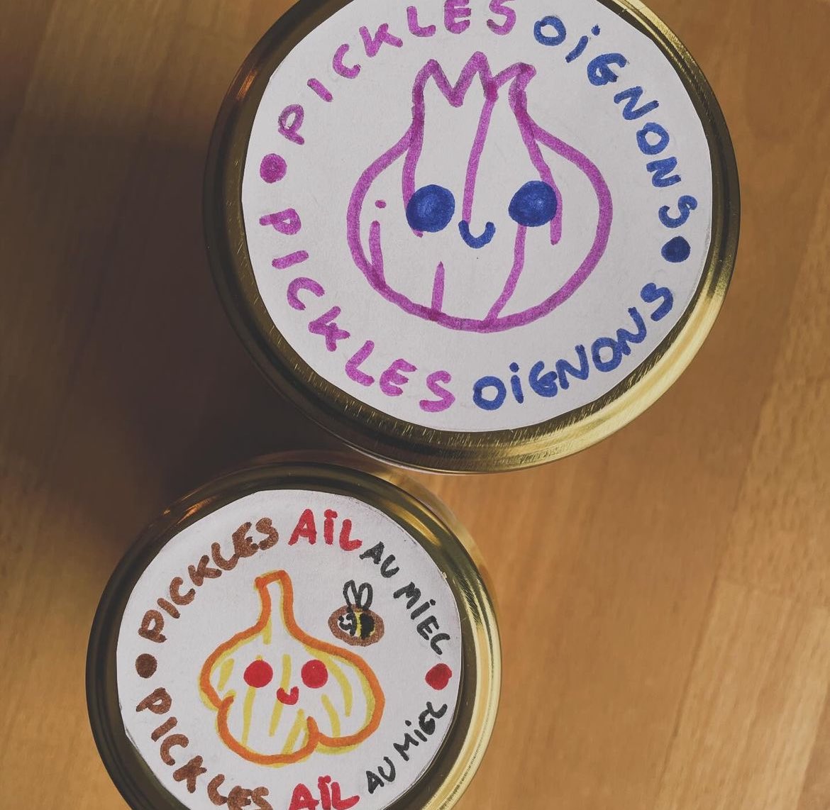 Je me suis enfin lancé dans le pickles game !! 🧅🧄🌶️🍯🍃